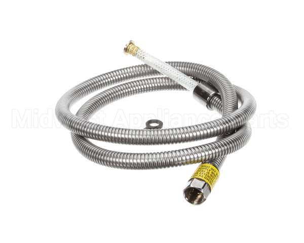 B-0068-H2A T&S Brass Hose, 68 Flexible Stainless Steel, Less