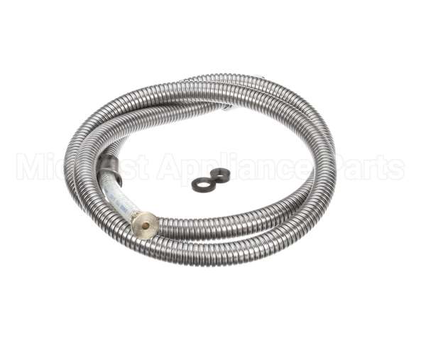 B-0068-H2A T&S Brass Hose, 68 Flexible Stainless Steel, Less