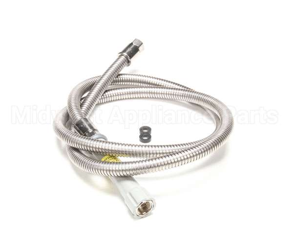 B-0072-H T&S Brass Hose, 72 Flexible Stainless Steel (Gray