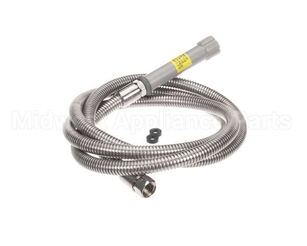 B-0096-H T&S Brass Hose, 96 Flexible Stainless Steel (Gray