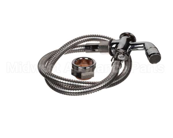 B-0101-BKF T&S Brass Push Button Spray Valve, 36 Stainless Fl