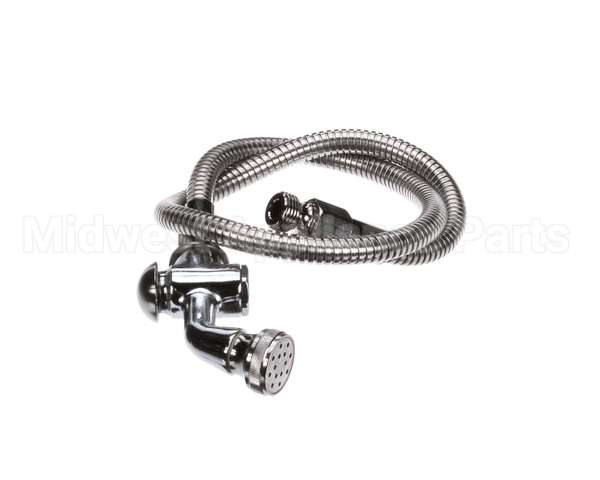 B-0101 T&S Brass Spray Valve W/ Rosespray Head & 38 Flexi