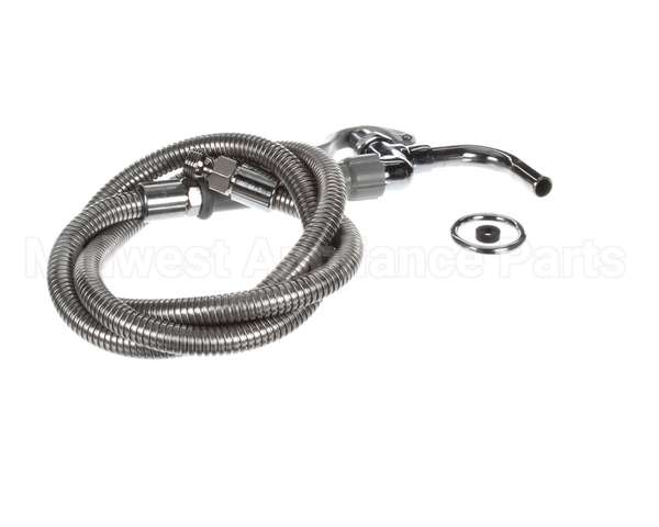 B-0102 T&S Brass Pot & Glass Filler, Plain End Curved Noz