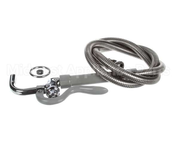 B-0102 T&S Brass Pot & Glass Filler, Plain End Curved Noz