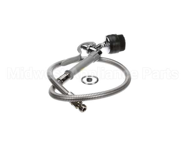 B-0106 T&S Brass Spray Valve With Brush And 44 Flexible S