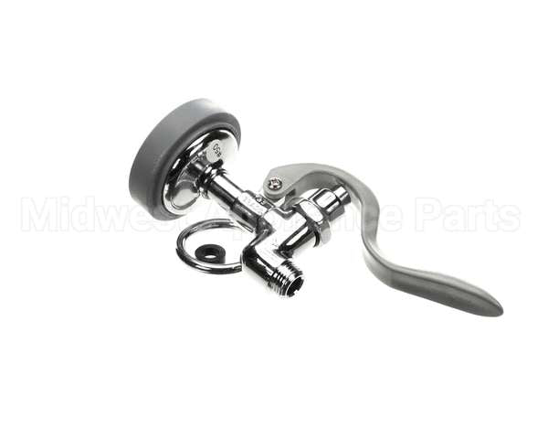 B-0107 T&S Brass Spray Valve, Gray Rubber Bumper, Doe Spr