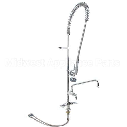 B-0113-ADF12-B Compatible TS Brass Pre Rinse Deck Mnt W/Add-On Faucet