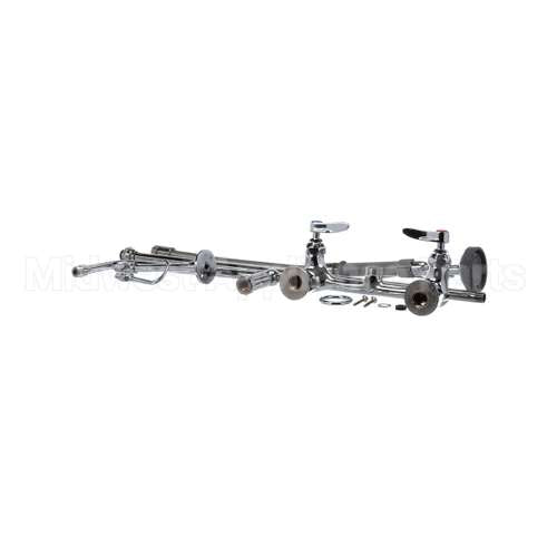 B-0131-B T&S Brass Pre-Rinse, Overhead Swivel Arm, 8 Wall M
