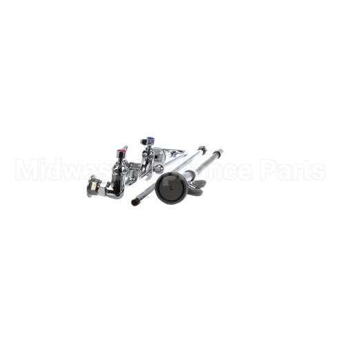 B-0131-B T&S Brass Pre-Rinse, Overhead Swivel Arm, 8 Wall M