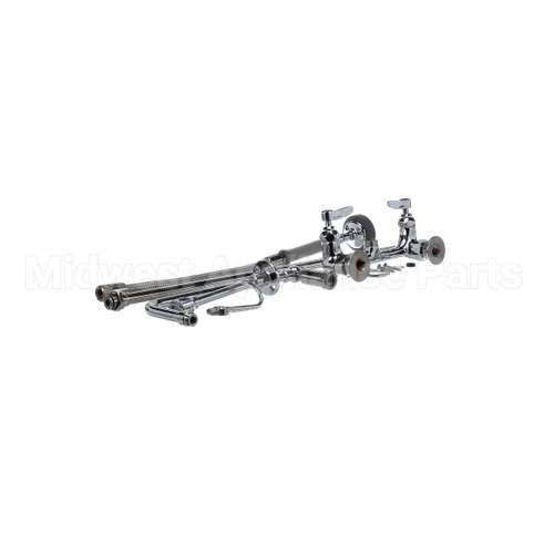 B-0131-B T&S Brass Pre-Rinse, Overhead Swivel Arm, 8 Wall M