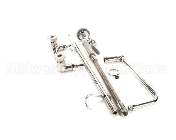 B-0131 T&S Brass Pre-Rinse, Overhead Swivel Arm, 8 Wall M