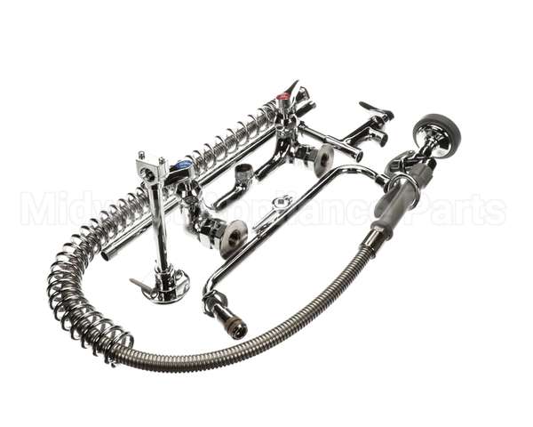 B-0133-12-CR-B T&S Brass Pre-Rinse Unit W/ Ceramas & Wall Bracket