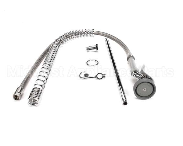 B-0133-LB T&S Brass Pre-Rinse, Spring Action, 18 Riser, 44 H