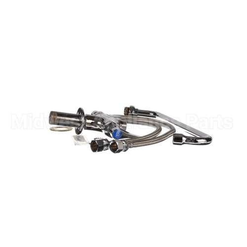 B-0201 T&S Brass Double Pantry Faucet, Single Hole Base,