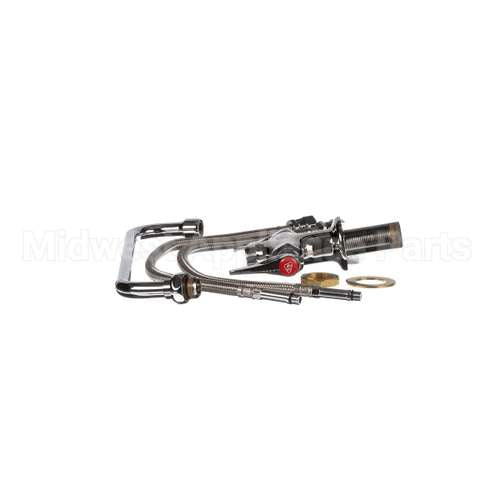 B-0201 T&S Brass Double Pantry Faucet, Single Hole Base,