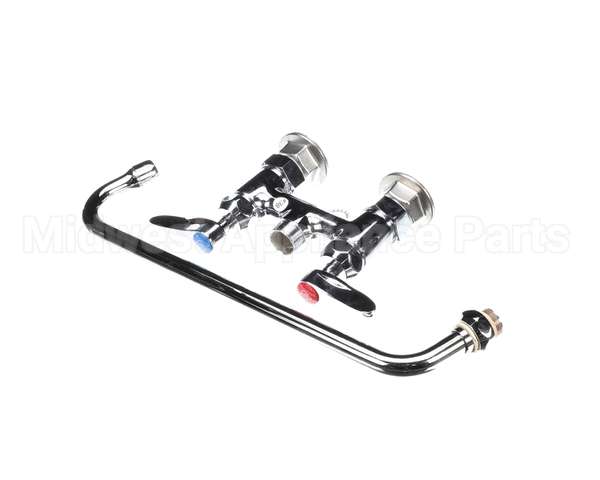 B-0225-CR T&S Brass Double Pantry Faucet Deck Mount 4 Cent