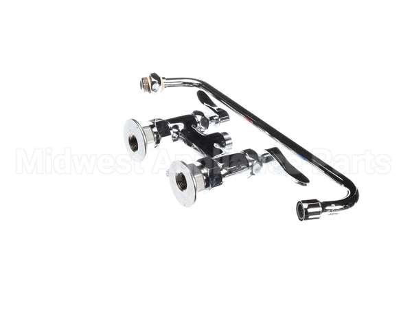 B-0225-CR T&S Brass Double Pantry Faucet Deck Mount 4 Cent