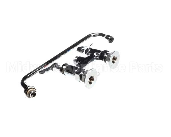 B-0225-CR T&S Brass Double Pantry Faucet Deck Mount 4 Cent