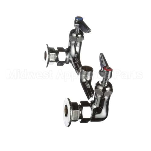 B-0230-CR-LN T&S Brass 8 Wall Mount Mixing Faucet, Sc-Cerama Ca