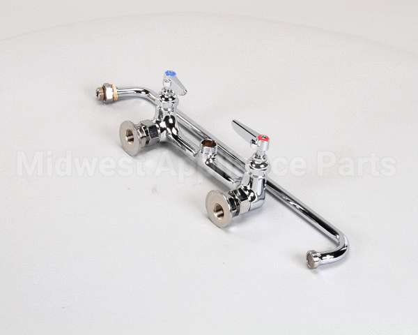 B-0230 T&S Brass Double Pantry Faucet, Wall Mount, 8 Cent