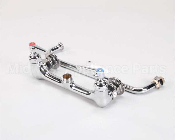 B-0231 T&S Brass Double Pantry Faucet, Wall Mount, 8 Cent