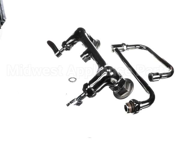 B-0266-CR-SC T&S Brass Dual Pantry Mixing Faucet 8 Wall Mount