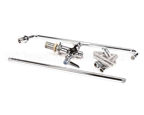 B-0270 T&S Brass Double Pantry Faucet Single Hole Base