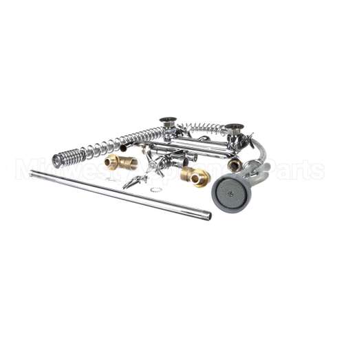 B-0287 T&S Brass Big-Flo Pre-Rinse Unit: 8 Wall Mount, 12
