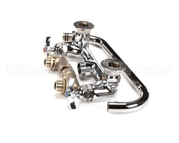 B-0290 T&S Brass Big-Flo Mixing Faucet, 8 Wall Mount, 12