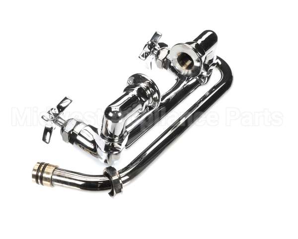 B-0293 T&S Brass Big-Flo Mixing Faucet, 8 Deck Mount, 12