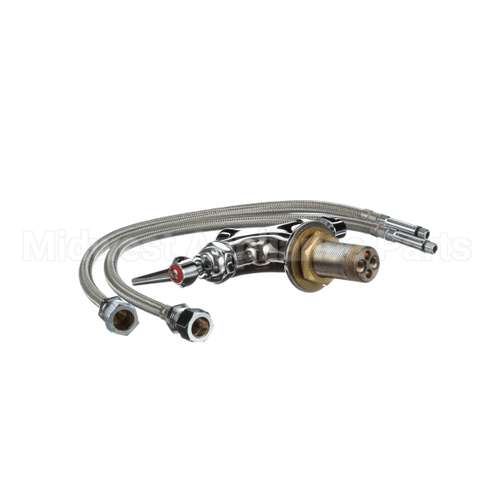 B-0300-LN T&S Brass Double Pantry Swivel/Rigid Base Faucet,