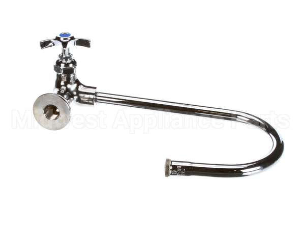 B-0310 T&S Brass Single Pantry Faucet, Wall Mt, Swivel/Ri