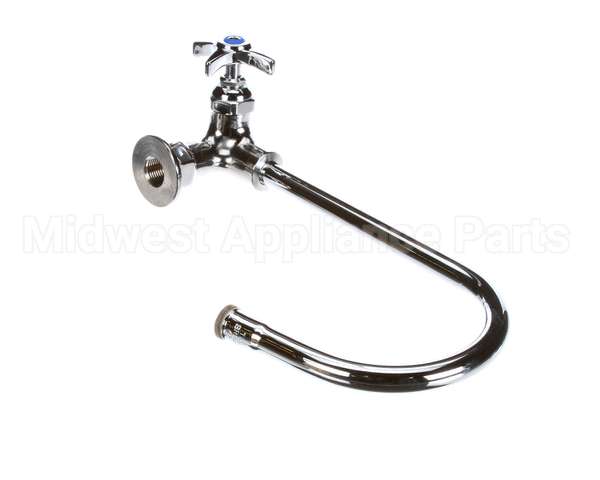 B-0310 T&S Brass Single Pantry Faucet, Wall Mt, Swivel/Ri