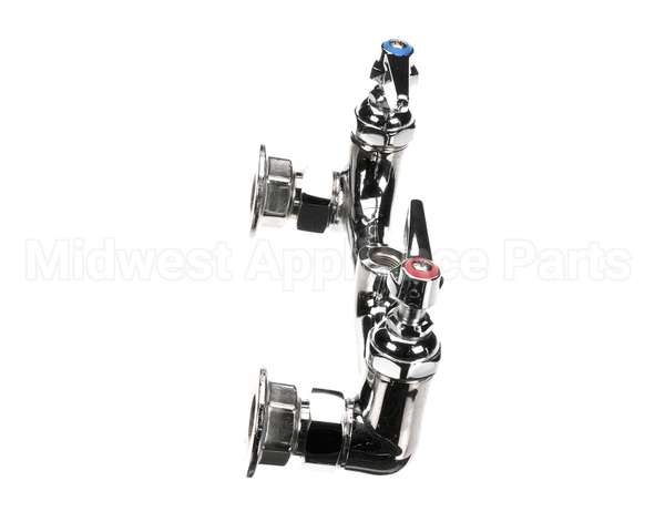 B-0330-LN T&S Brass Double Pantry Base Faucet, Wall Mount, 8