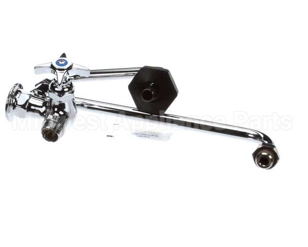 B-0592 T&S Brass Pot Filler, Wall Mount, Single Control,