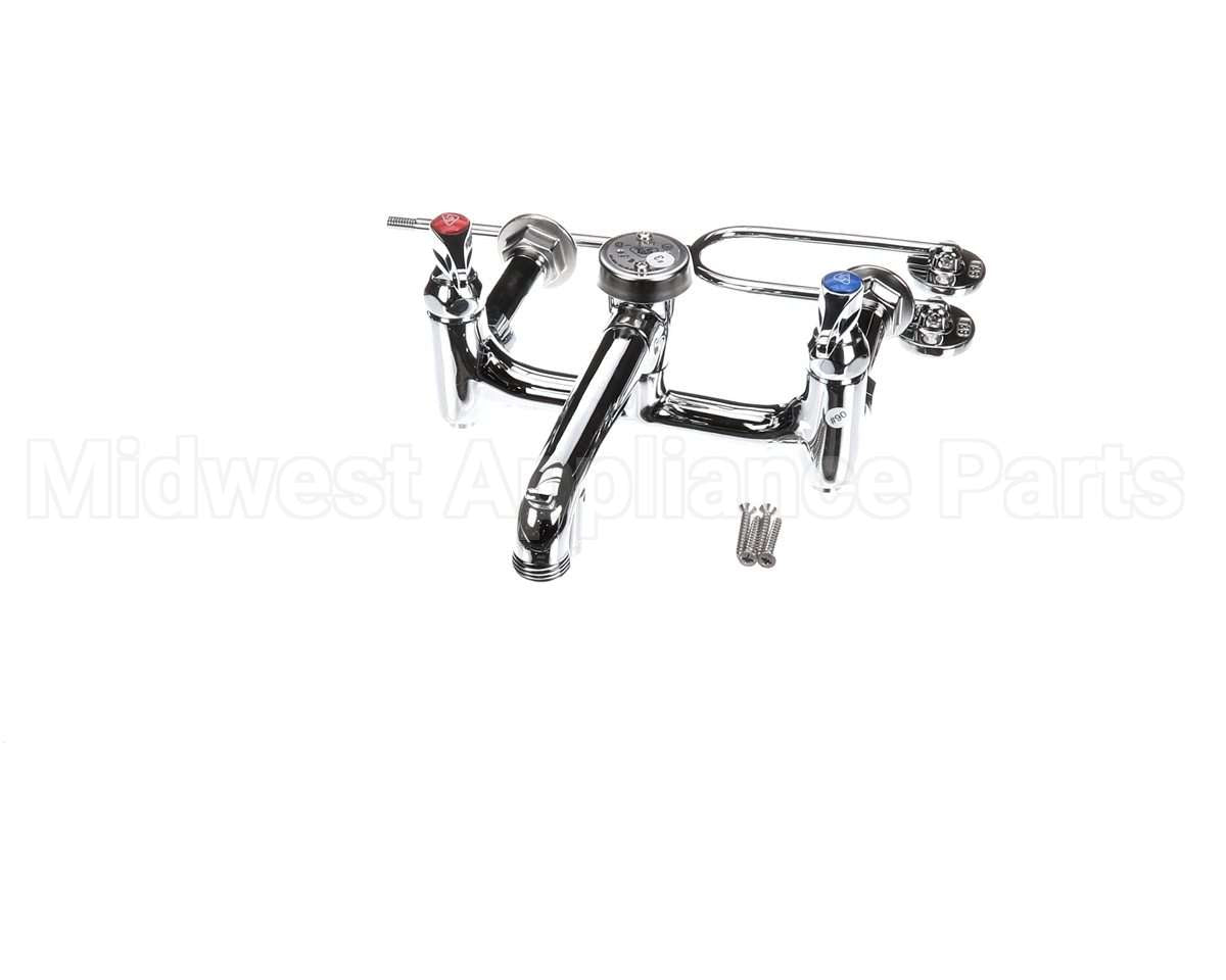 B-0655-BSTP T&S Brass Service Sink Faucet Wall Mount 8 Cente