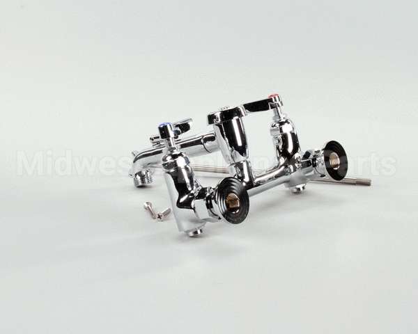 B-0665-BSTP T&S Brass Service Sink Faucet, Wall Mount, 8 Cente