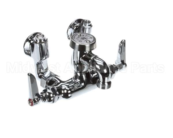 B-0669-POL T&S Brass Service Sink Faucet, Wall Mount, Adjusta