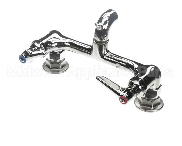 B-0672-POL T&S Brass Service Sink Faucet Wall Mount 8 Cente