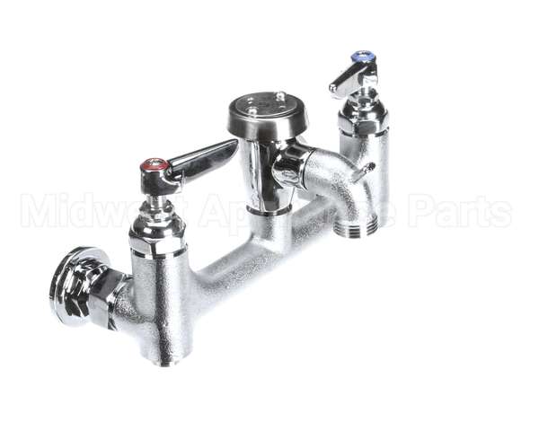 B-0674-BSTR T&S Brass Service Sink Faucet, Wall Mount, 8 Cente