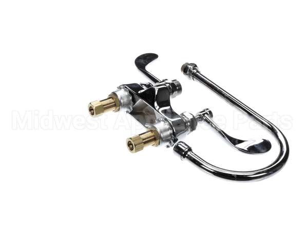 B-0892-LF12-CR4 T&S Brass 4 Centerset Faucet Ceramas 4 Wristact