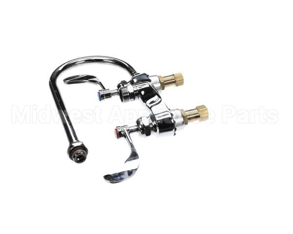 B-0892-LF12-CR4 T&S Brass 4 Centerset Faucet Ceramas 4 Wristact