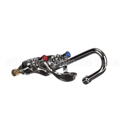 B-0892 T&S Brass Medical Fct, 4 Deck Mt, Swivel/Rigid Goo