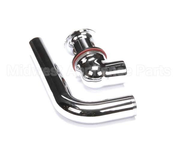 B-0898-OF T&S Brass Grid Drain Assembly, Offset, Polished Ch