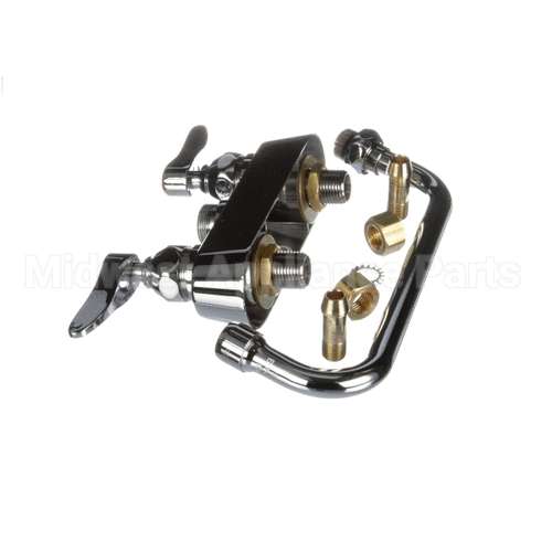 B-1101 T&S Brass Workboard Faucet, Deck Mount, 3-1/2 Cent