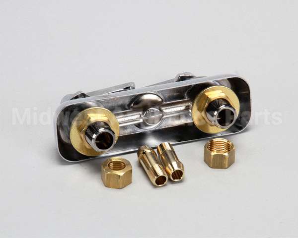 B-1110-LN T&S Brass Workboard Faucet, Deck Mount, 4 Centers,