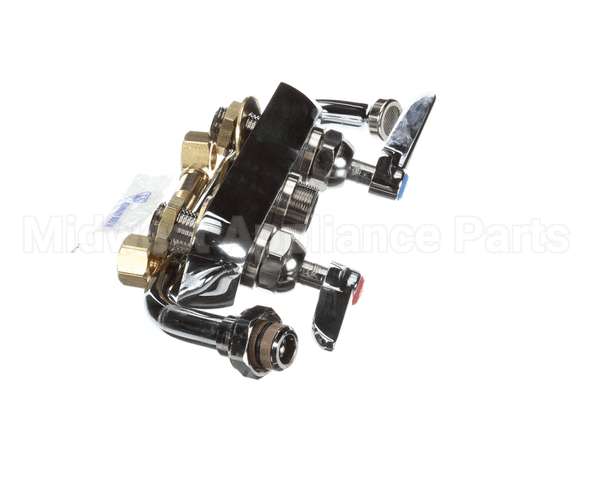 B-1111 T&S Brass Workboard Faucet, Deck Mount, 4 Centers,