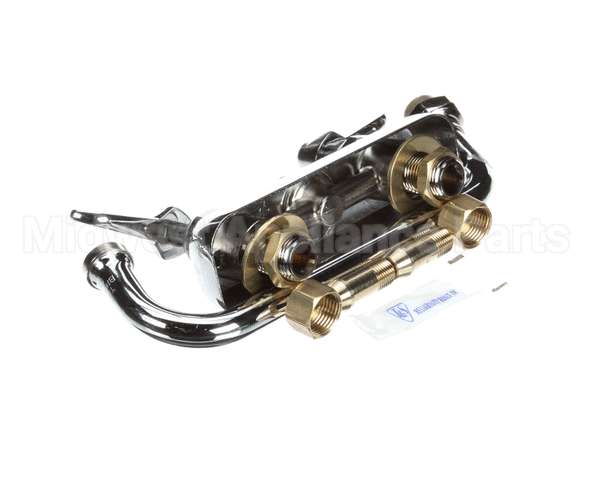 B-1111 T&S Brass Workboard Faucet, Deck Mount, 4 Centers,