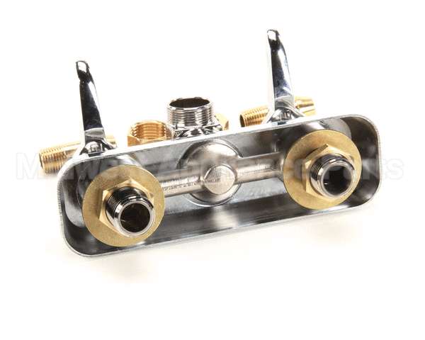 B-1115-LN T&S Brass Workboard Faucet, Wall Mount, 4 Centers,