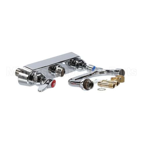 B-1120 T&S Brass Workboard Faucet, Deck Mount, 8 Centers,